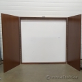 Medium Maple 48 x 48 Enclosed Egan Magnetic White Board